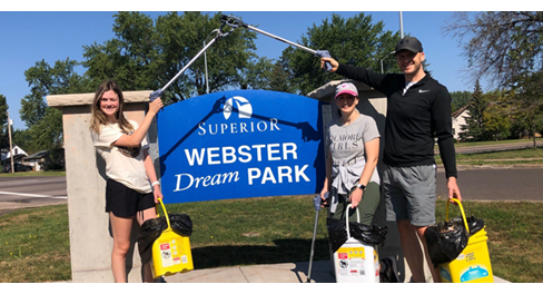 Webster Dream Park cleanup